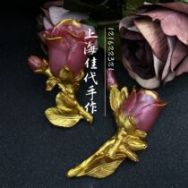 Shanghai Jiadai hand made 2 consecutive rose mold DIY silicone hand mold baking gypsum turning sugar food grade mold