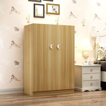 Low wardrobe Simple assembly solid wood cabinet Rental room with a small wardrobe Household childrens small room Economical simple