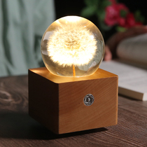 Dandelion Crystal Ball Music Box Music Box Music Box Light Birthday Gift Wedding Send Boys and Girls Children 27 Years Christmas