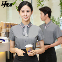Hotel Attendants Work Clothes New Ladies Short Sleeves Summer Thin fire pot Shop Dining Restaurant Uniformed Men