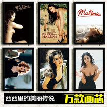 Beautiful legend of Sicily poster Monica Bellucci movie sexy female star photo frame decoration hanging picture