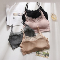 Lace wipes underwear woman pure cotton-beautiful tape red band red blast small vest sexy gathering to wrap chest chest