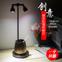  Metal led rechargeable bar table lamp Cafe restaurant clear bar decoration bar table lamp Bar spotlight creative light
