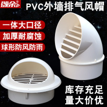 Somyu PVC Wind Cap External Wall Windproof Hood Ventilator Vent Breathable Cap Exhaust Air Outlet Exhaust Cap