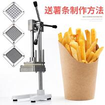 Layering Potato processed fruit and vegetable Potato Cucumber Chopped bar Manual commercial friar radish cutting machine sharpened
