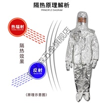 Fire-resistant fire-resistant and thermal insulation 500 degrees anti-burn and radiation-resistant 1000 degrees Firefighters use clothes