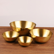 Pure copper bowls for the Buddha for the bronze bowls gold rice bowls household rice bowls oil bowls treasure pots Buddhist supplies