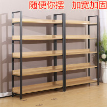 Supermarket shelf display rack Convenience store store food snack shelf combination steel wood Multi-Layer Display Cabinet