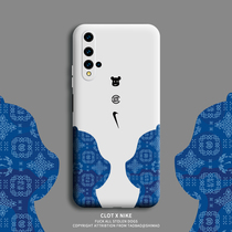 Huawei Glory 20 Phone Shell Boomer Personality Creative Glory 20pro Liquid Silicone Softshell Anti-Fall Full Bag Lens Male Glory 20s Protective Sleeves Ins Wind Super Fire Women New Slim Fit