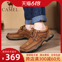 Camel Camel 22 Spring New Genuine Leather Mens Shoes Thick Underwear Cow Leather Shoes Outdoor Great Casual Shoes