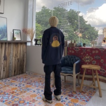 KANYE KING JESUS IS KING CHICAGO CHICAGO KANYE west round neck sweater men long sleeve tide