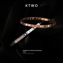 European and American style fashion temperament simple new couple bracelet bracelet bracelet ins tide Net Red cold wind bracelet gift