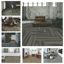 Judong carpet office carpet nylon PVC flame retardant B1 Conference room block stripe study bedroom JNP16