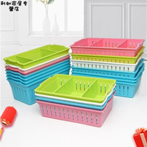 Classification basket Divider frame Storage basket Storage basket Large discharge basket Blue kitchen basket Seasoning box