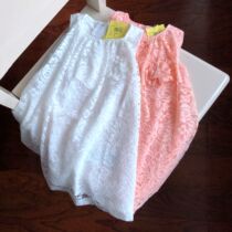 816070702 Lace Girls Dress Baby Summer Vest A- line dress Cotton Lining-20 5 14