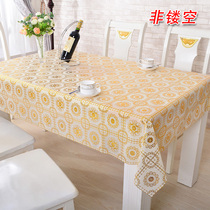  Bronzing tablecloth Heat insulation and high temperature resistant tablecloth rectangular waterproof and oil-proof wash-in and anti-scalding PVC coffee table mat