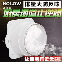 Kitchen Exhaust Pipe Check Valve Check Valve Odor Preventer Public Exhaust Flue Valve Hood Hood Anti-smoking Treasure