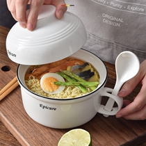 Cafeteria Dining God Instrumental Bowl Dorm Room With Student Ceramic Single Bubble Instant Noodle Exclusive Bowl chopstick suit Day Single