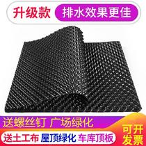 Water shield plastic square green drainage unobstructed heat insulation filter drainage mat Huatai water storage layer roof root partition board