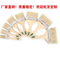 Thickened hair paint brush barbecue Brown Brush 1 inch 1 inch 1 5 inch 2 inch 3 inch 4 inch wooden handle pig hair brush Industrial use