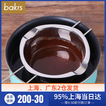 Stainless steel handmade DIY chocolate melting pot Melting cup bowl melting furnace Butter melting pot baking tools