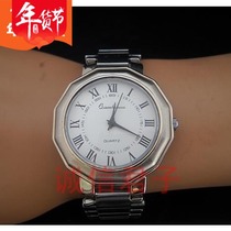 Loss of sharp goods to deal with inventory new Shanghai Watch Factory gem flower mens glass mirror quartz watch