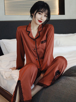 Simple and durable elegant temperament VIRRI CIAGA summer pajamas Womens silk lace home clothes