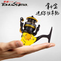Tokushima TW107 Mini 800 fishing reel Full metal head Rock fishing special small fishing reel Raft rod spinning wheel