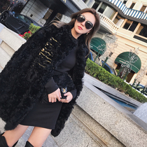 Zhou Yangqing Joker loose long style palace wool black fur