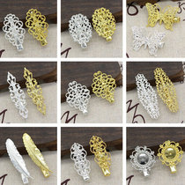 diy ancient style handmade headgear accessories material duckbill duck tongue clip edge clip brass hairclip strap welding film