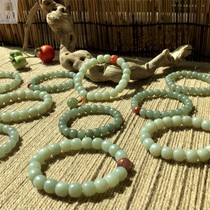 (Support re-inspection) Xishi Xinjiang Hetian Jade sheep Jasper Jasper Jade sugar jade yellow jade blue and white and blue hand string