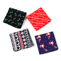 Christmas small square scarf pocket towel handkerchief towel red handkerchief towel ins Wind wrist scarf scarf