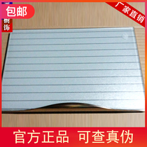 2018 New invisible frame crystal steel door panel tempered glass cabinet film baking paint customized city packaging volume