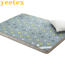 Floor 1 meter 2 soft brown mattress for students single folding up and down wooden bed can be rolled up to large size