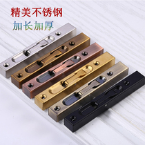 Stainless Steel Concealed Bolt Cassette Door Bolt Concealed invisible up and down double open primary and secondary security door heaven and earth dark bolt lengthened