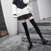 Velvet high socks Japanese summer silicone non-slip stockings flesh color knee socks spring and autumn thin thigh stockings