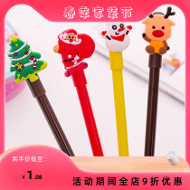 Cute Cartoon Christmas Series Middle Sex Pens Christmas Gifts Christmas Stationery Christmas Kindergarten Student Gifts