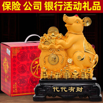  Mouse ornaments Lucky Feng Shui Home living room decorations 12 Zodiac Year of the Rat mascot activity business gifts