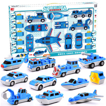  Variety of sea land and air children children magnet magnetic puzzle assembly building block car toy New Year gift boy