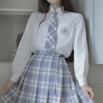 (Tokyo year old) original JK shirt white long sleeve pointed collar embroidery spring and autumn Japanese Imperial Soul Bird