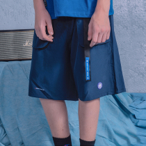 Blue brand DEVS hip-hop hip-hop dance national tide blue functional light and light quick-drying three-dimensional pocket sports loose shorts