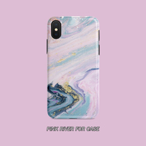 ins same lukewarm wind marble iphone xs max xr apple 7 8plus full package phone shell 6s