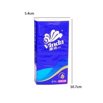 Vader paper towel handkerchief V0005 blue classic 4-layer long unscented hotel napkin 10 pack full 15
