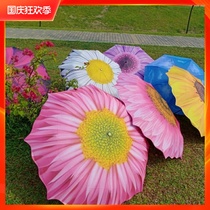 The college entrance examination won the sunflower three-fold creative Silver anti-ultraviolet umbrella sunscreen sunshade umbrella sunny rain dual-purpose umbrella