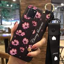 Suitable for Samsung a81 wristband phone case m60s creative lanyard note10 lite bracket small fresh flower series