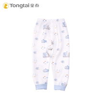 Child Tai baby spring autumn season pure cotton open crotch pants 3-18 month male and female baby pants close-fitting long pants autumn pants all season