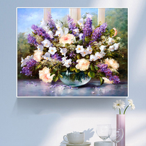 Mona Lisa Cross-stitch 2021 new small piece embroidery living room bedroom dining room vase flower hand-made thread embroidery