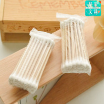 Special quality ear makeup remover wooden stick double cotton swab health cotton swab beauty stick makeup cotton stick cotton stick cotton swab