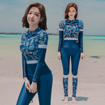 Special bikini new swimsuit women split long sleeve trousers three-piece cover belly thin conservative hot spring