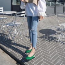 2021 pregnant women pants spring summer fashion New Tide mom wear jeans thin pregnant women belly pants 9 points pants